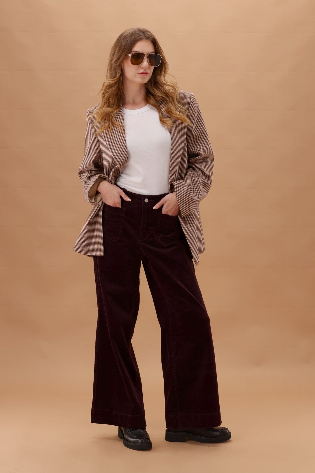 Label Sloan Corduroy Patch Pocket Jean Berry