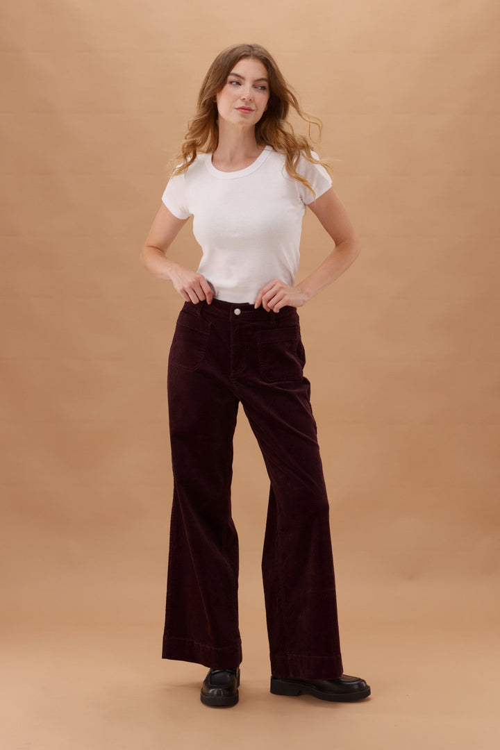 Label Sloan Corduroy Patch Pocket Jean Berry