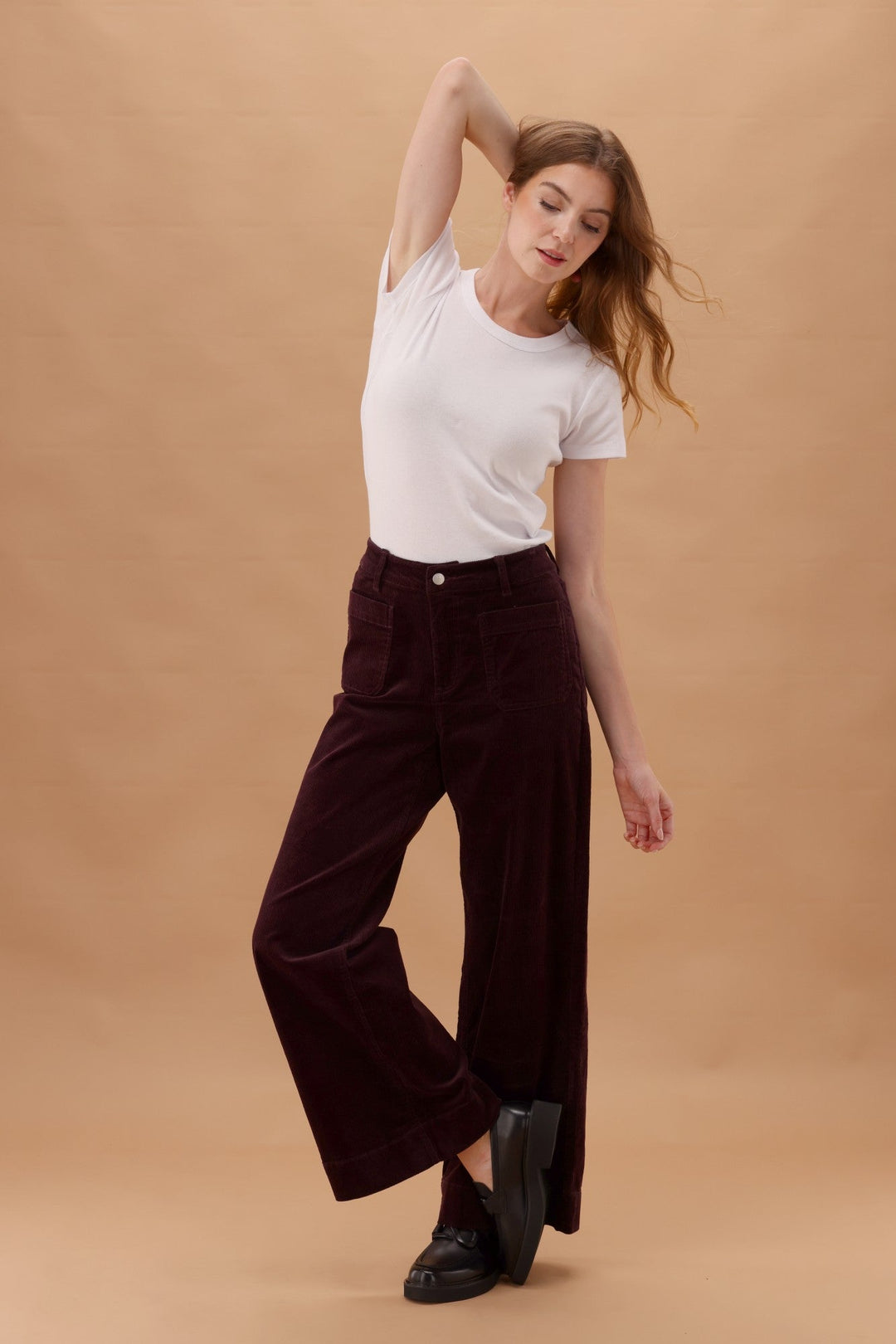 Label Sloan Corduroy Patch Pocket Jean Berry