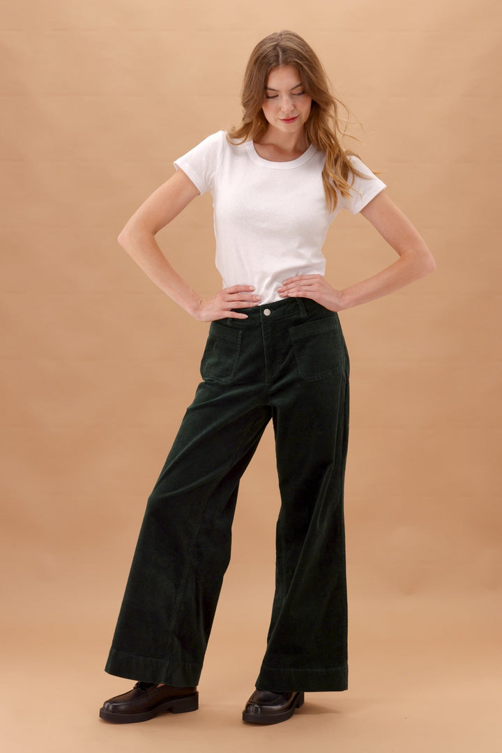 Label Sloan Corduroy Patch Pocket Jean Forest