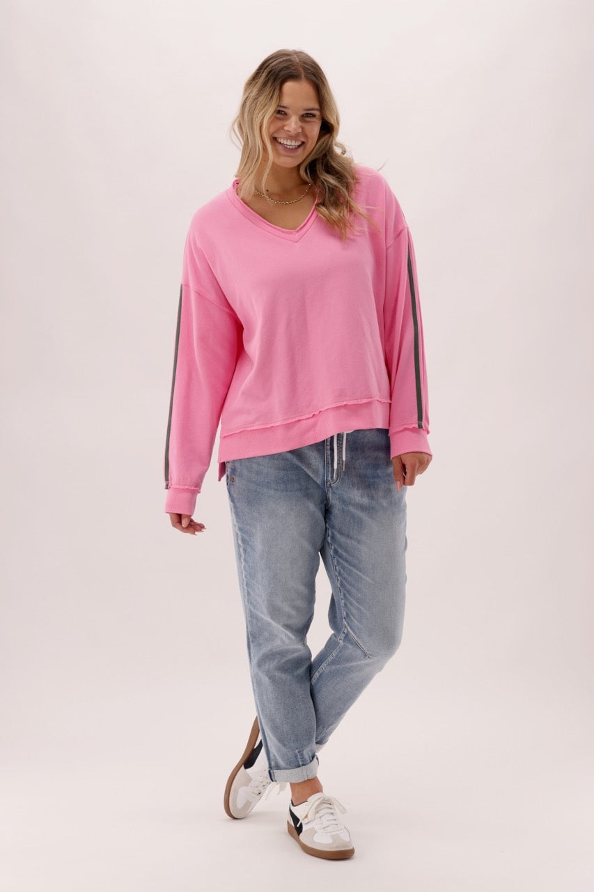 Label Solace Crew Pink