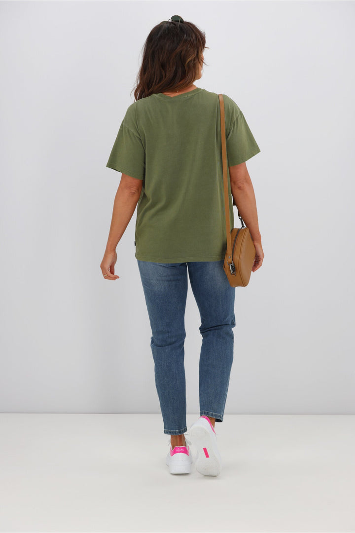 Silent Theory Logo Tee Khaki