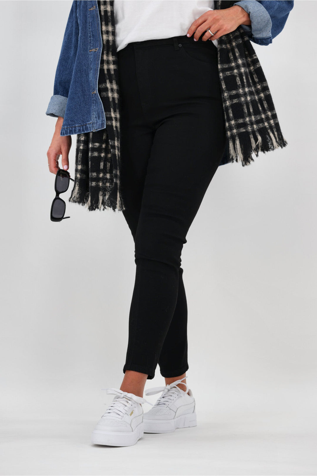 Silent Theory Vice High Skinny Jean Jet Black