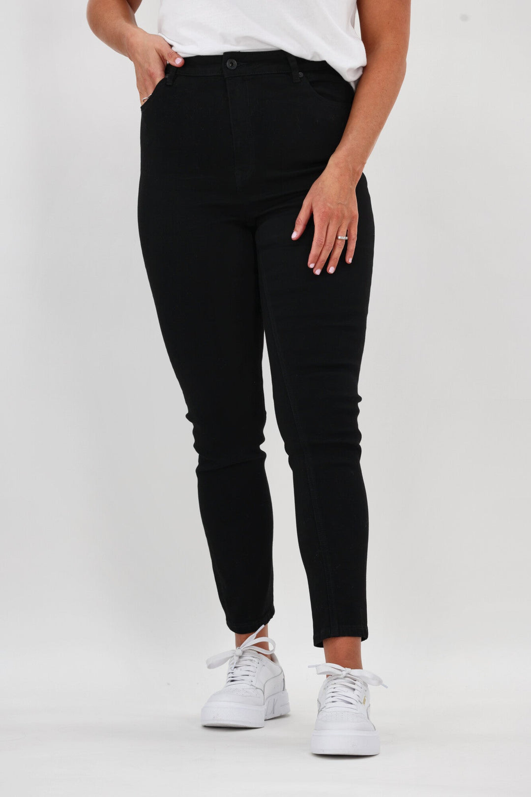 Silent Theory Vice High Skinny Jean Jet Black
