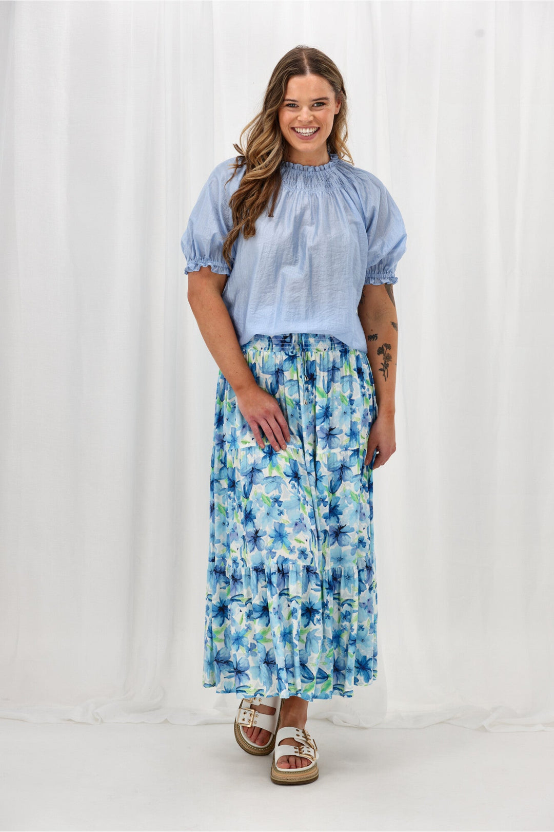 Sunday Boho Bella Skirt Blue