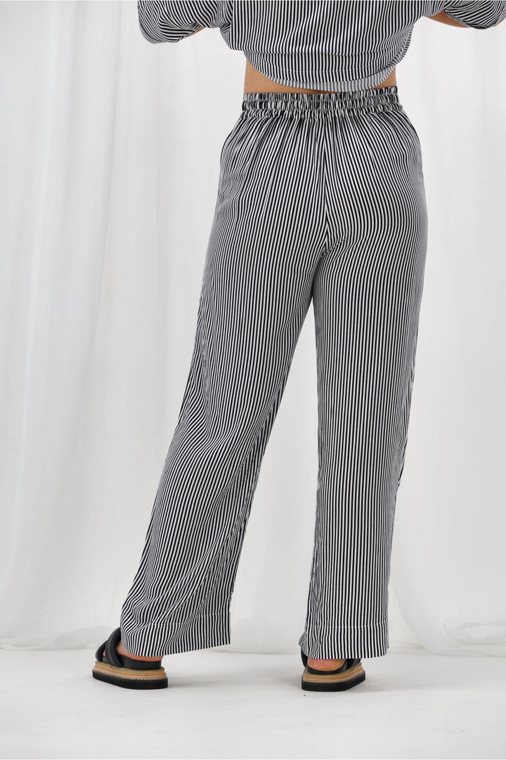 Sunday Boho Cedar Striped Pant Navy