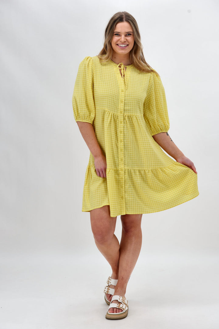 Sunday Boho Eliza Dress Yellow