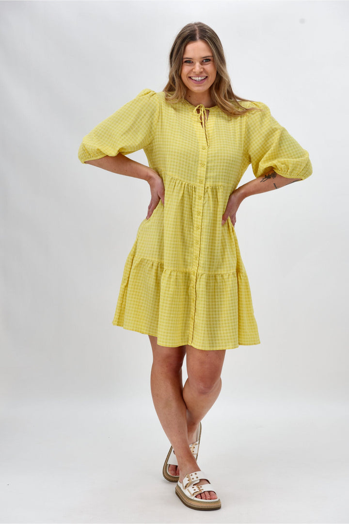 Sunday Boho Eliza Dress Yellow