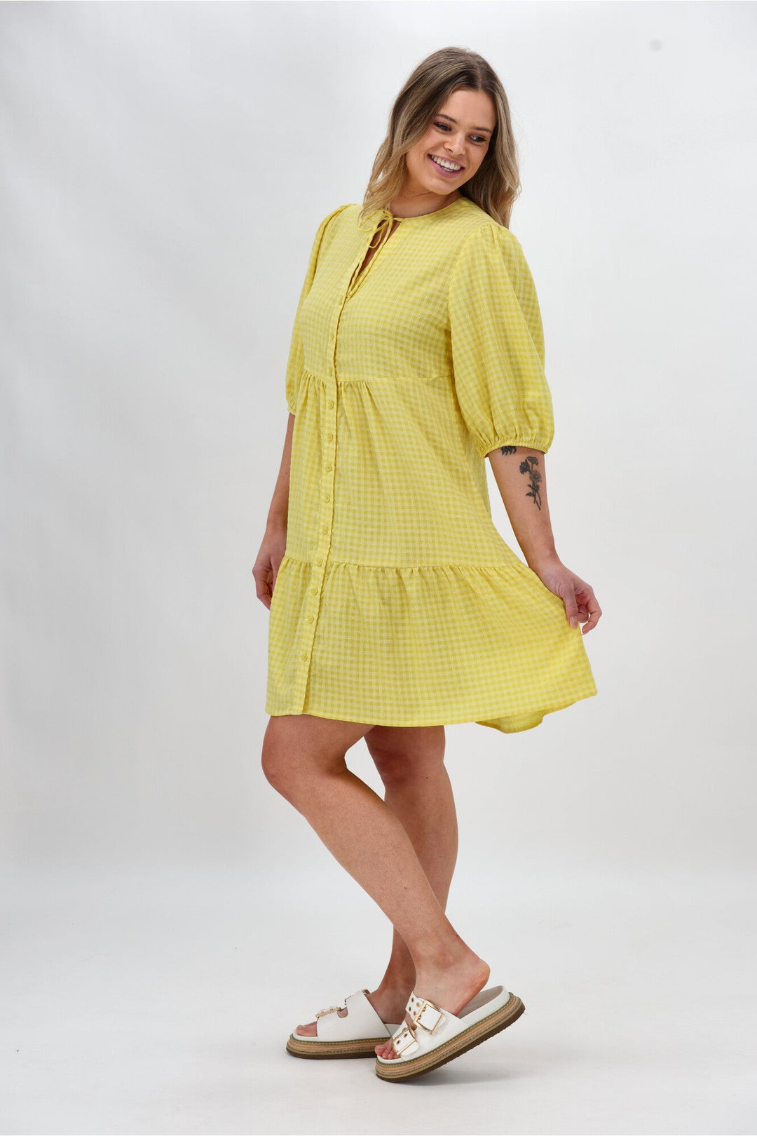 Sunday Boho Eliza Dress Yellow