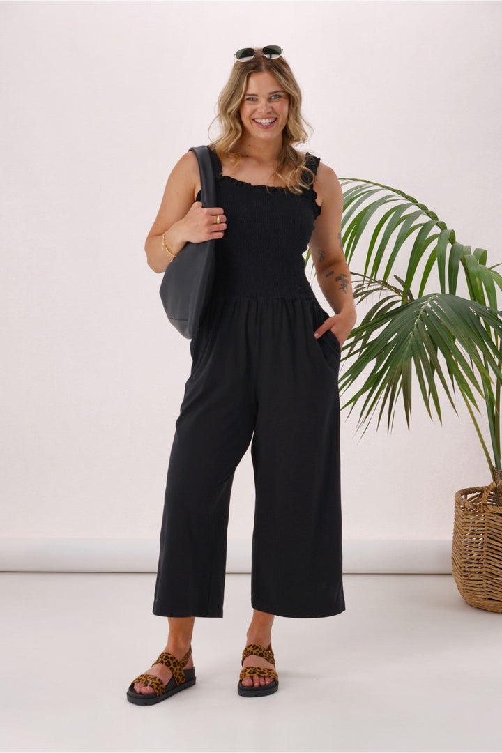 Sunday Boho Everyday Playsuit Black
