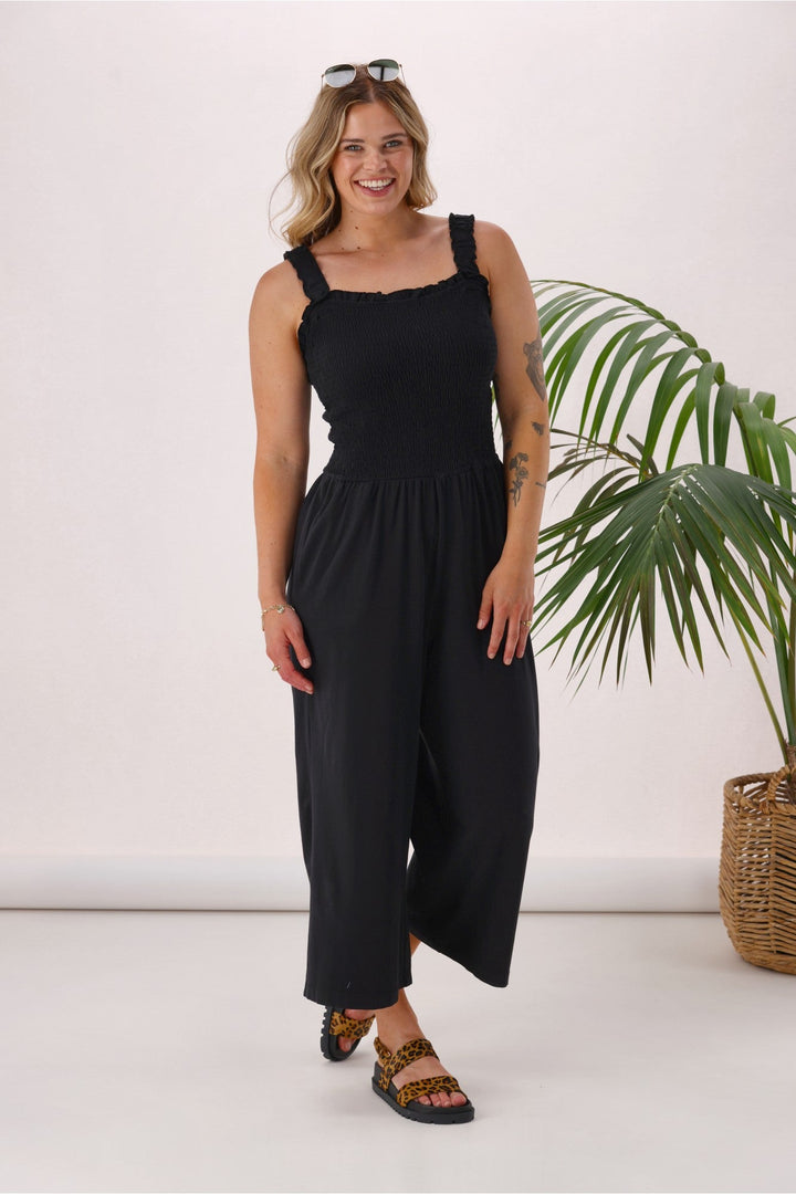 Sunday Boho Everyday Playsuit Black