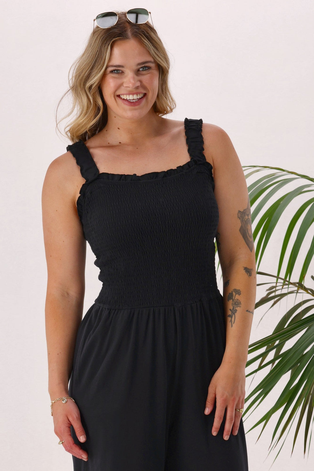 Sunday Boho Everyday Playsuit Black