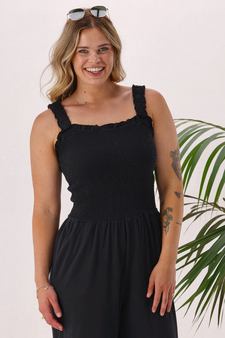 Sunday Boho Everyday Playsuit Black
