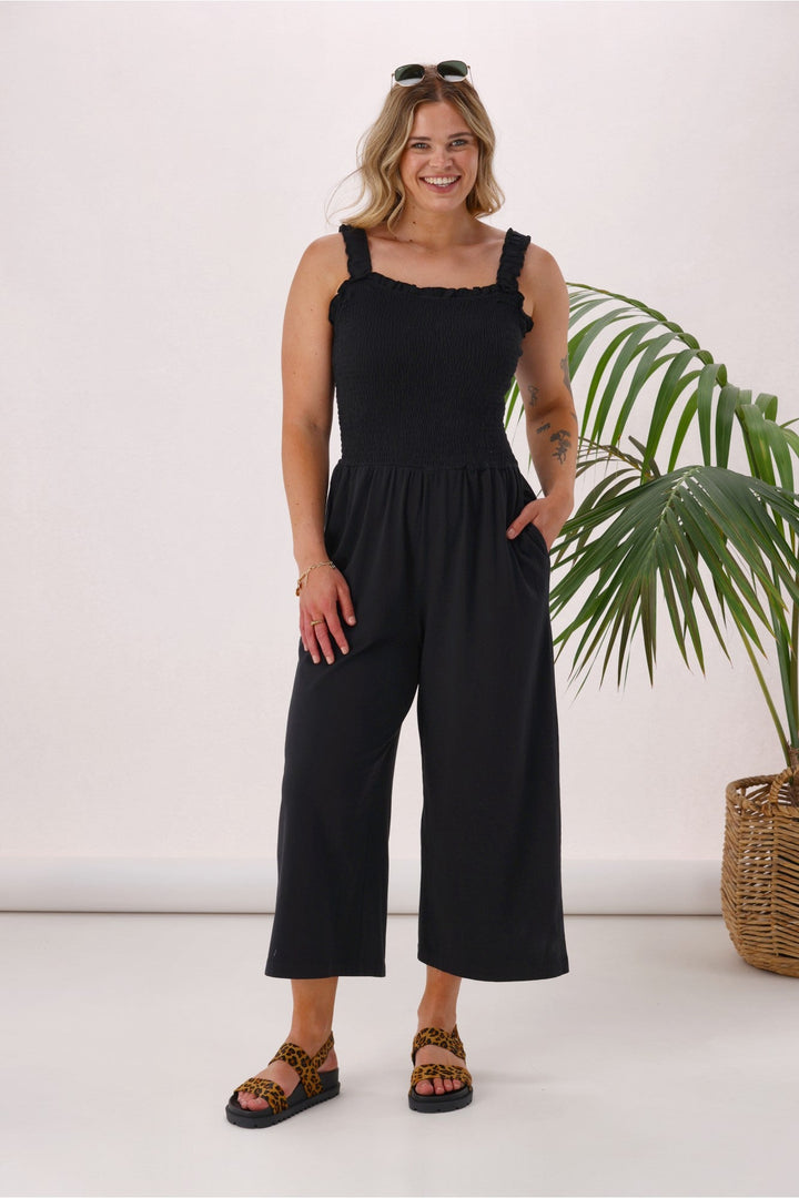 Sunday Boho Everyday Playsuit Black