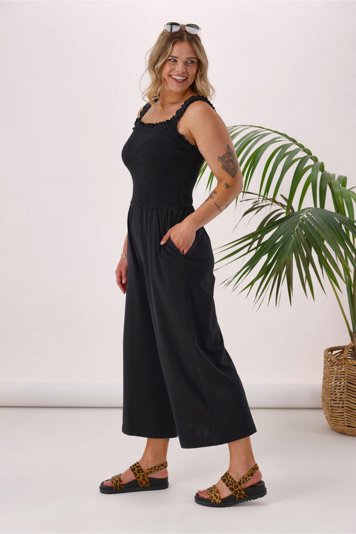 Sunday Boho Everyday Playsuit Black