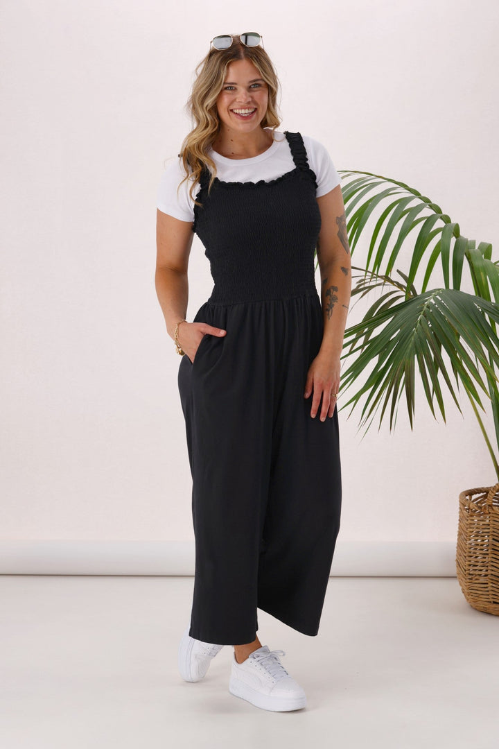 Sunday Boho Everyday Playsuit Black