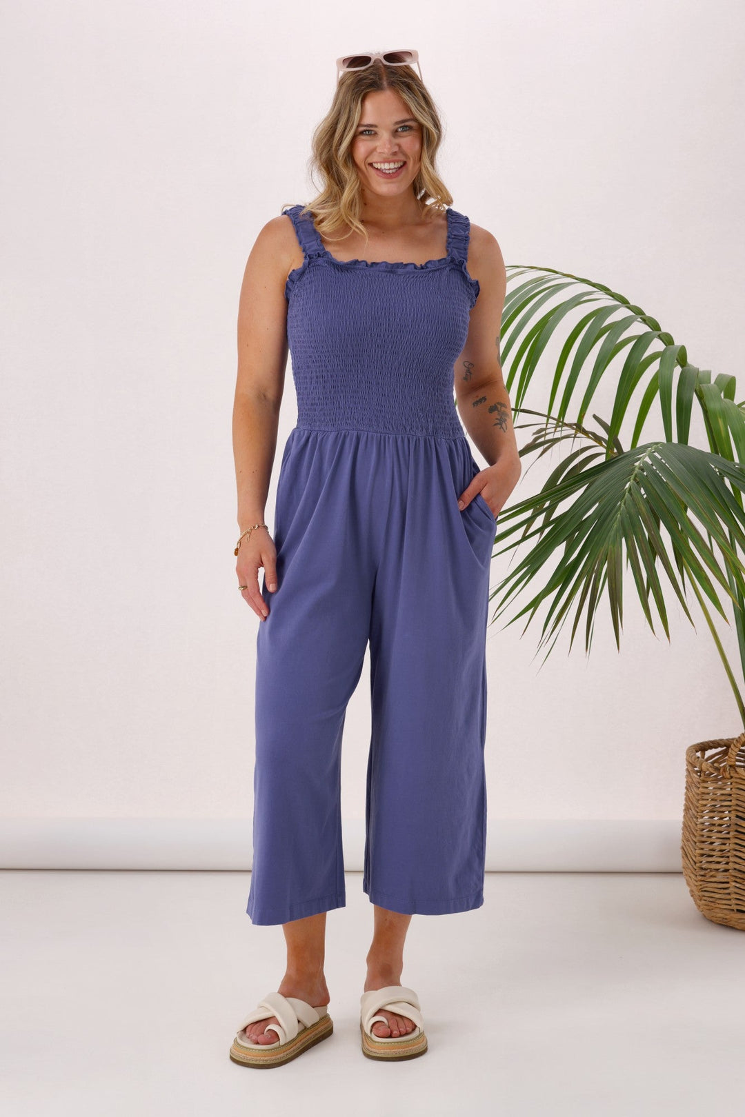 Sunday Boho Everyday Playsuit Blue