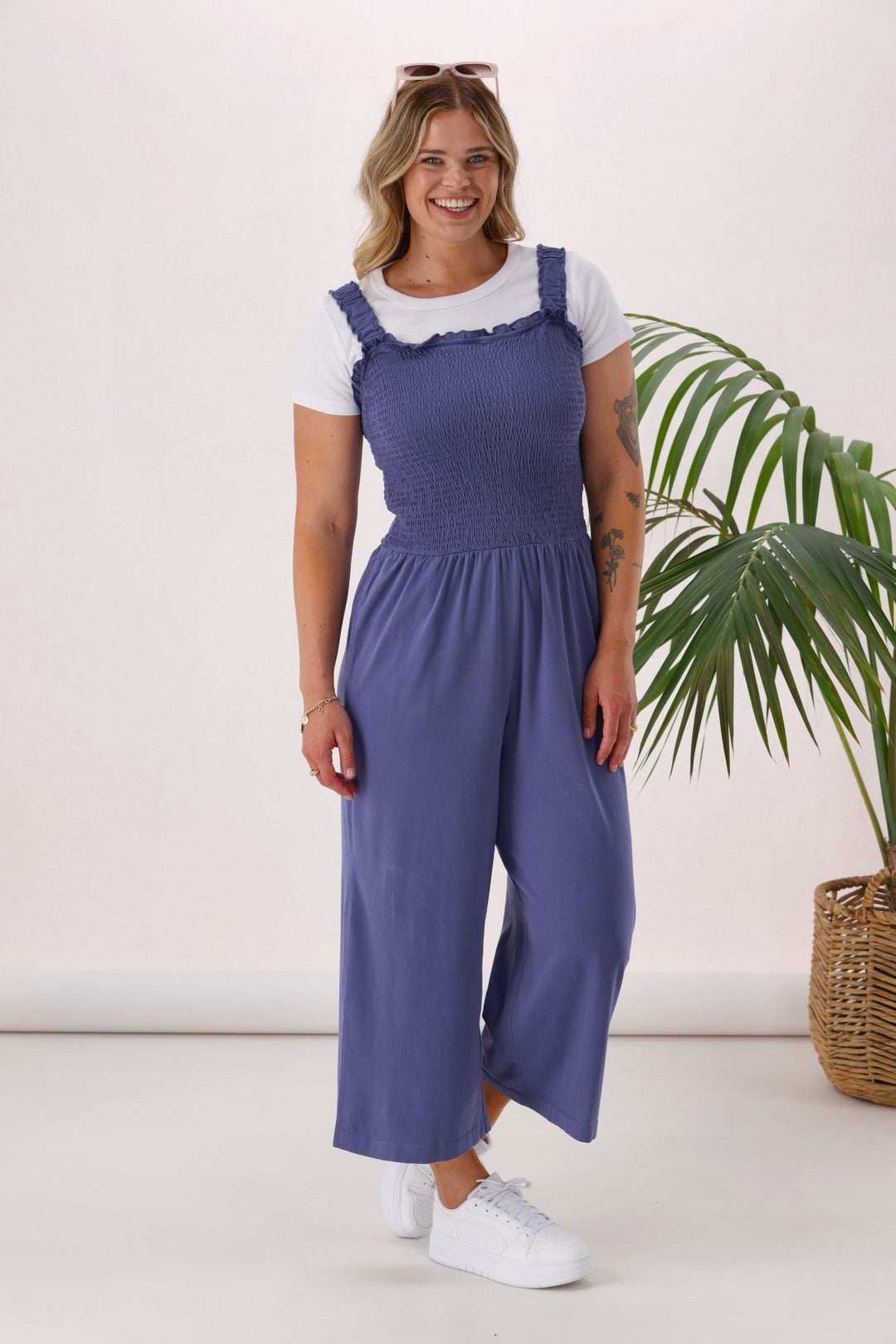 Sunday Boho Everyday Playsuit Blue