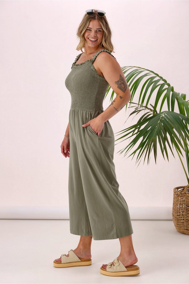 Sunday Boho Everyday Playsuit Khaki