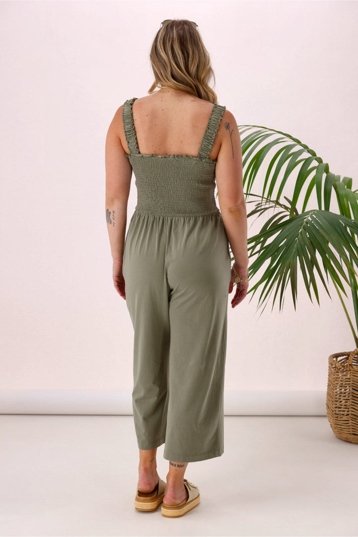 Sunday Boho Everyday Playsuit Khaki