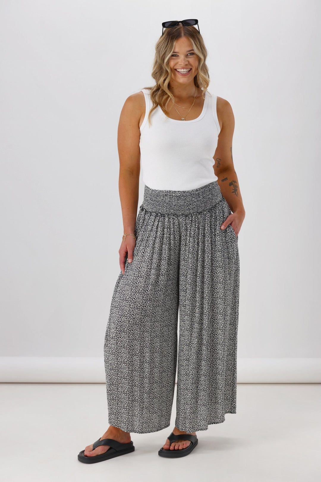 Sunday Boho India Pant Leopard Print