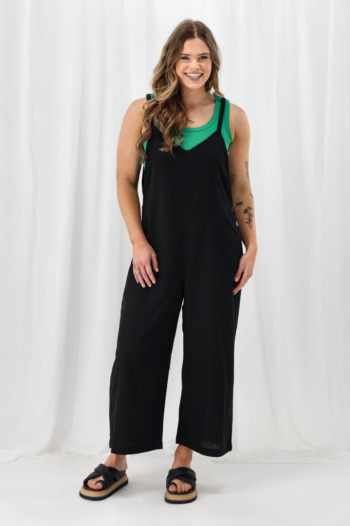 Sunday Boho Lucy Overall Black