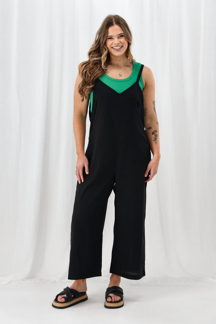 Sunday Boho Lucy Overall Black