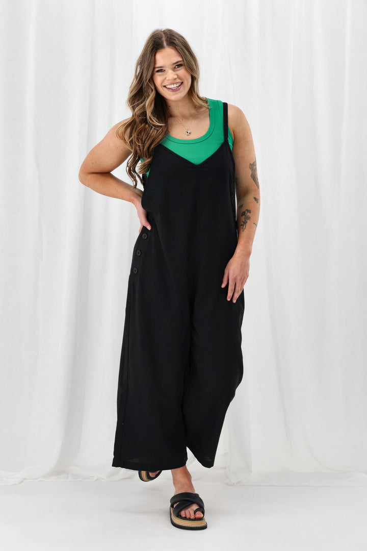 Sunday Boho Lucy Overall Black