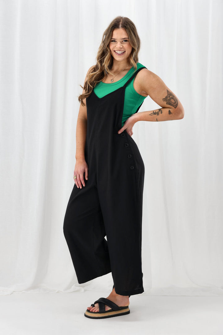 Sunday Boho Lucy Overall Black