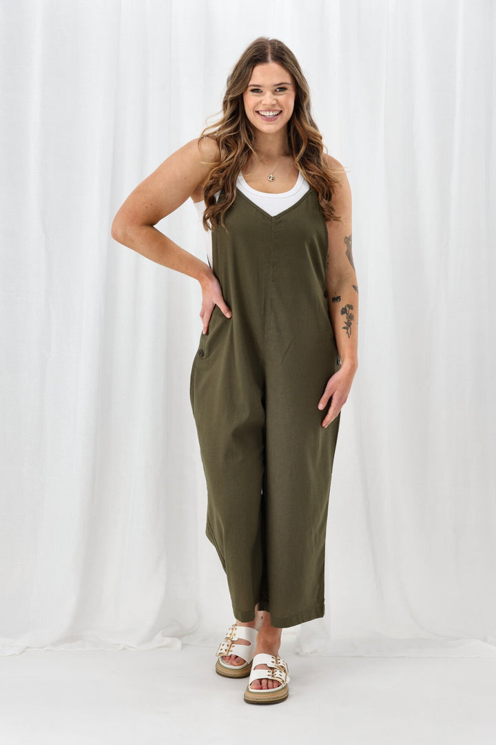 Sunday Boho Lucy Overall Olive