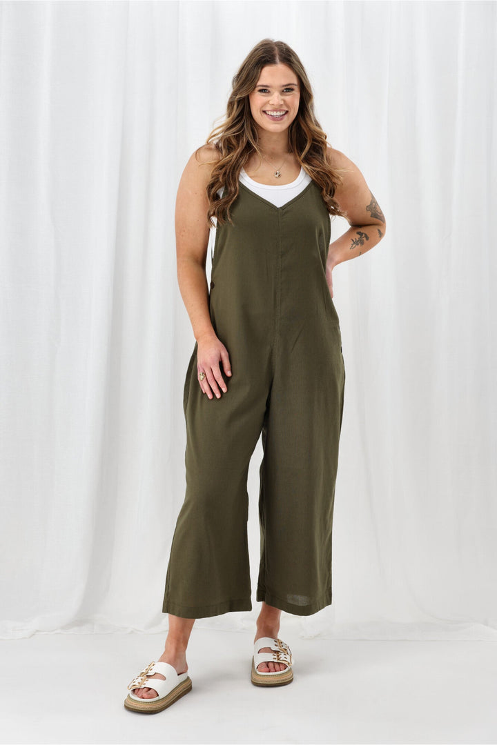 Sunday Boho Lucy Overall Olive