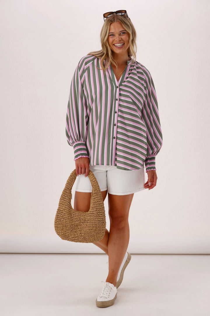 Sunday Boho Marnie Striped Blouse