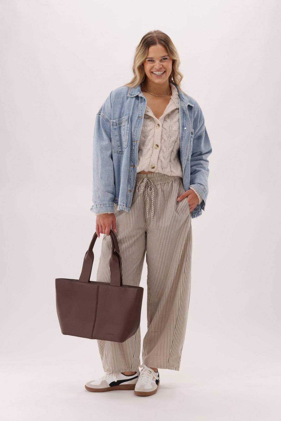 Sunday Boho Nara Pull On Barrel Pant Stripe
