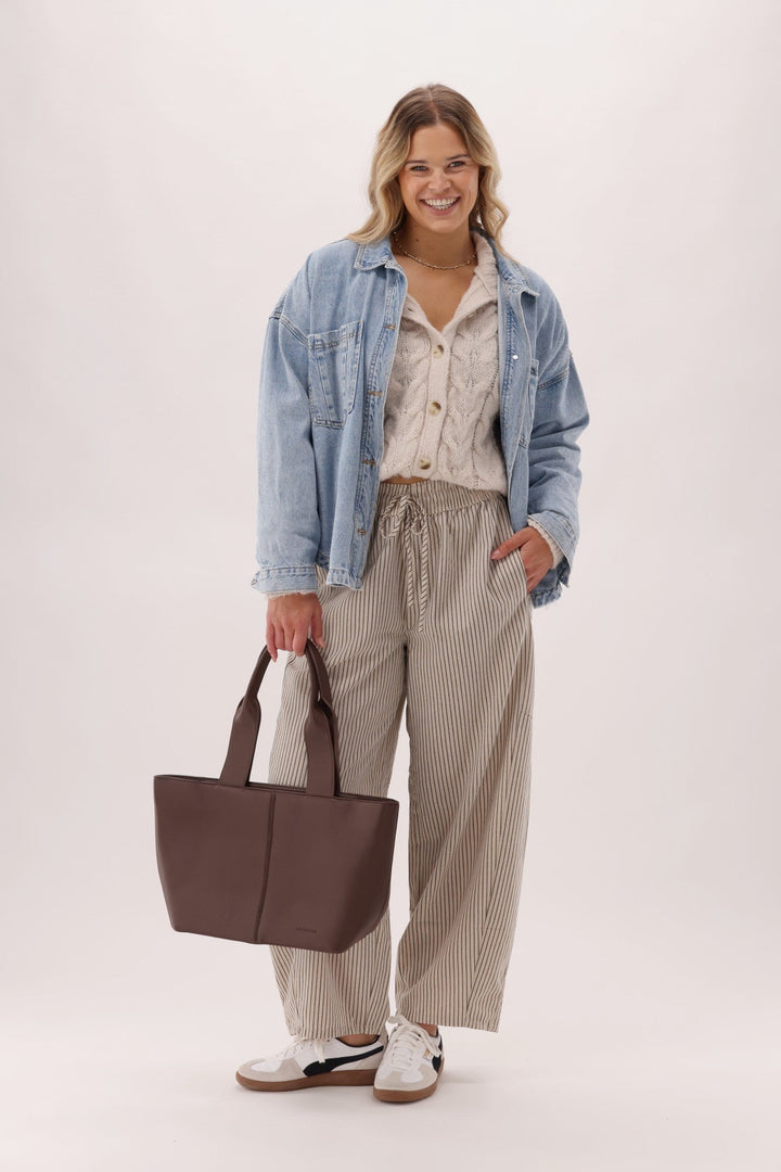 Sunday Boho Nara Pull On Barrel Pant Stripe