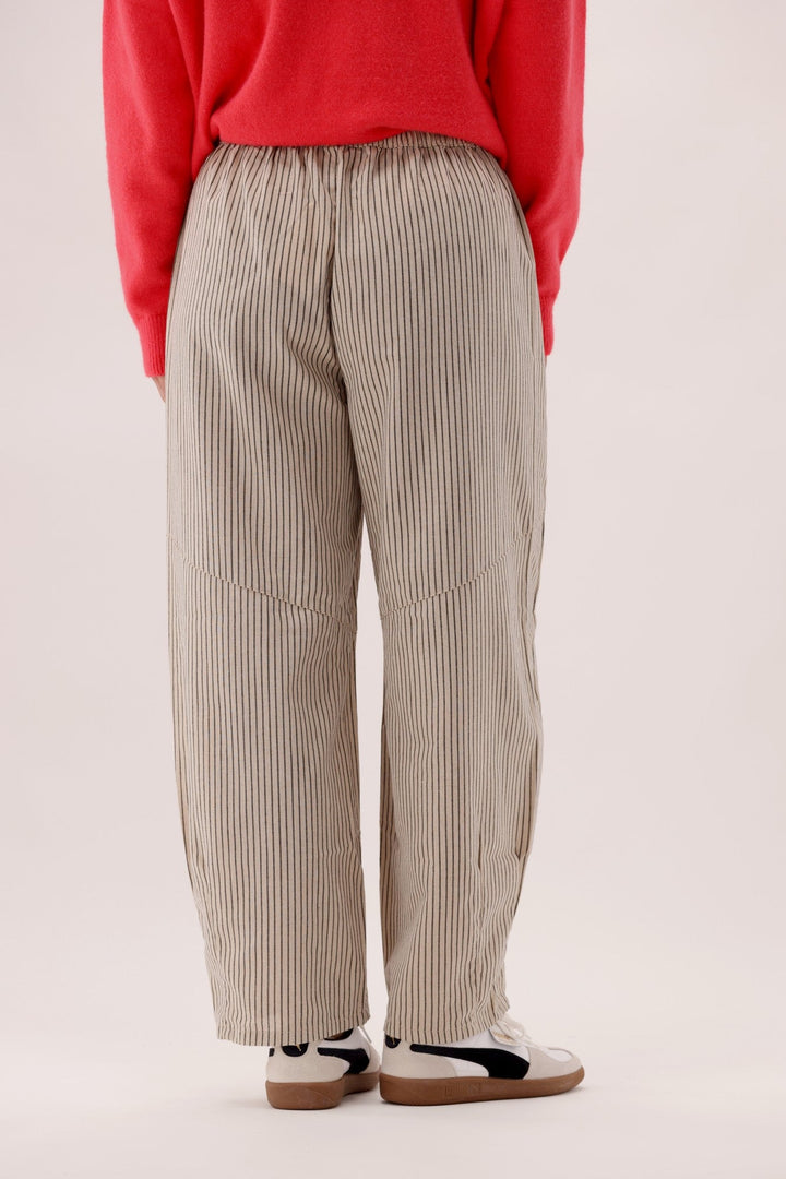 Sunday Boho Nara Pull On Barrel Pant Stripe