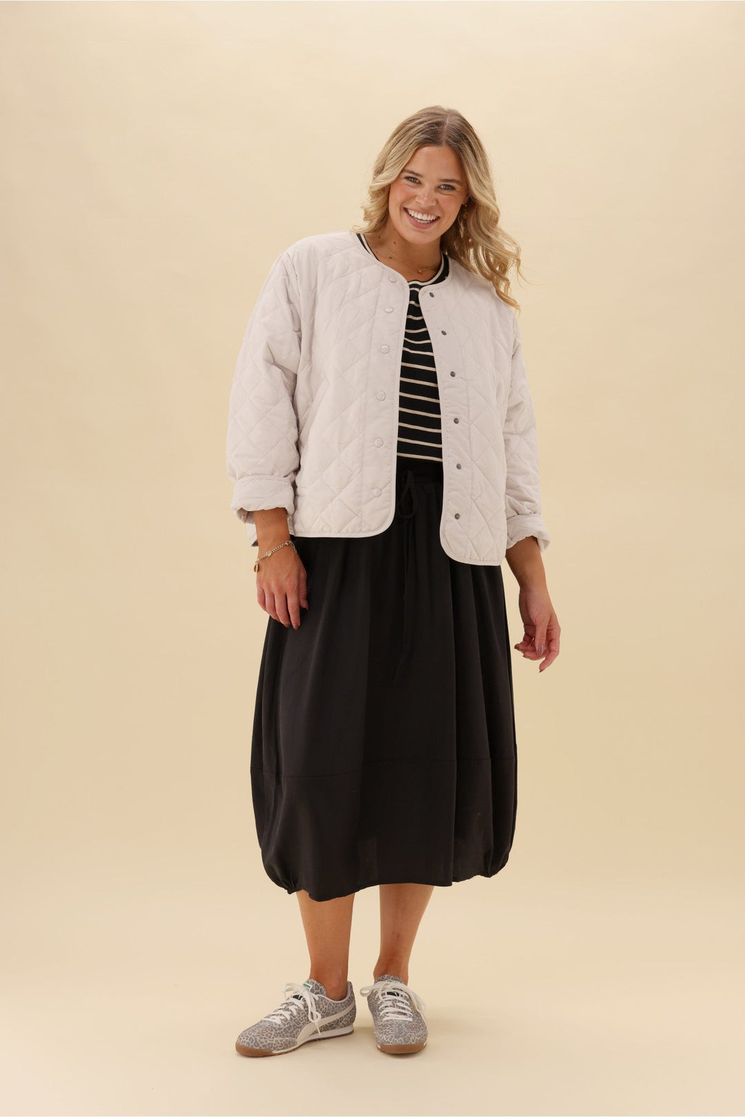 Sunday Boho Pauline Midi Skirt Black