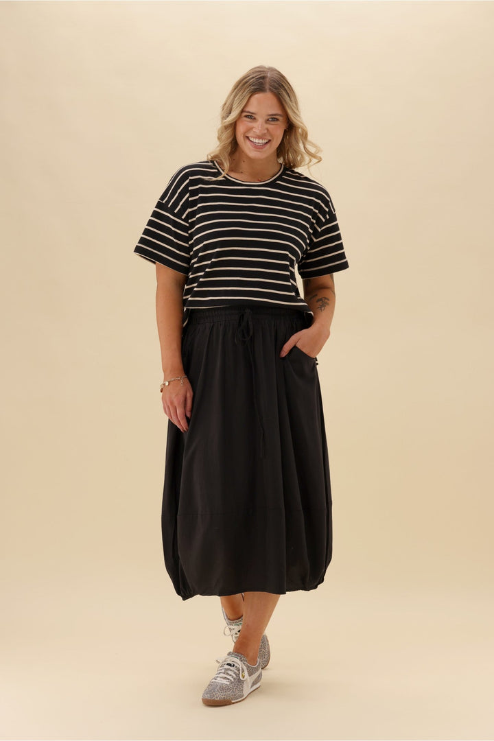 Sunday Boho Pauline Midi Skirt Black