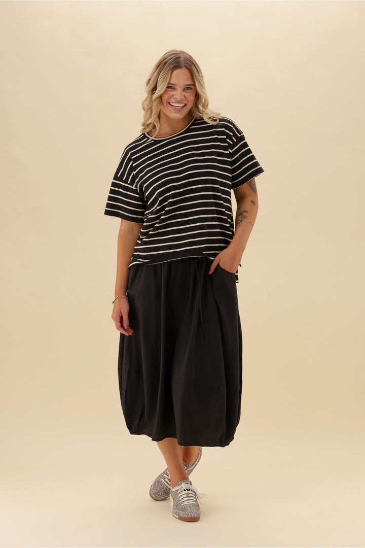 Sunday Boho Pauline Midi Skirt Black