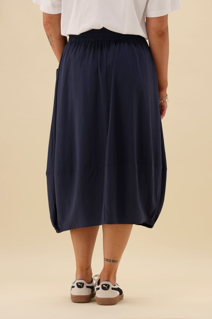 Sunday Boho Pauline Midi Skirt Navy