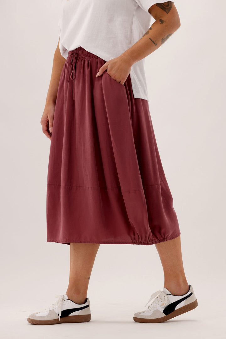 Sunday Boho Pauline Midi Skirt Rust