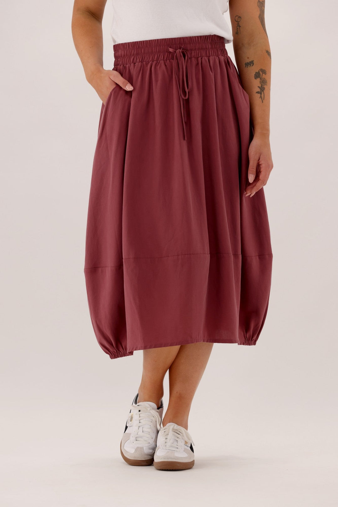 Sunday Boho Pauline Midi Skirt Rust