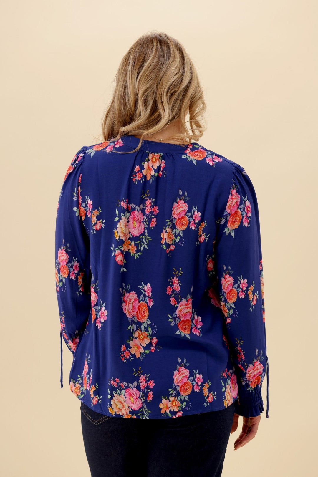 Sunday Boho Quintelle Top Paisley Print Blue