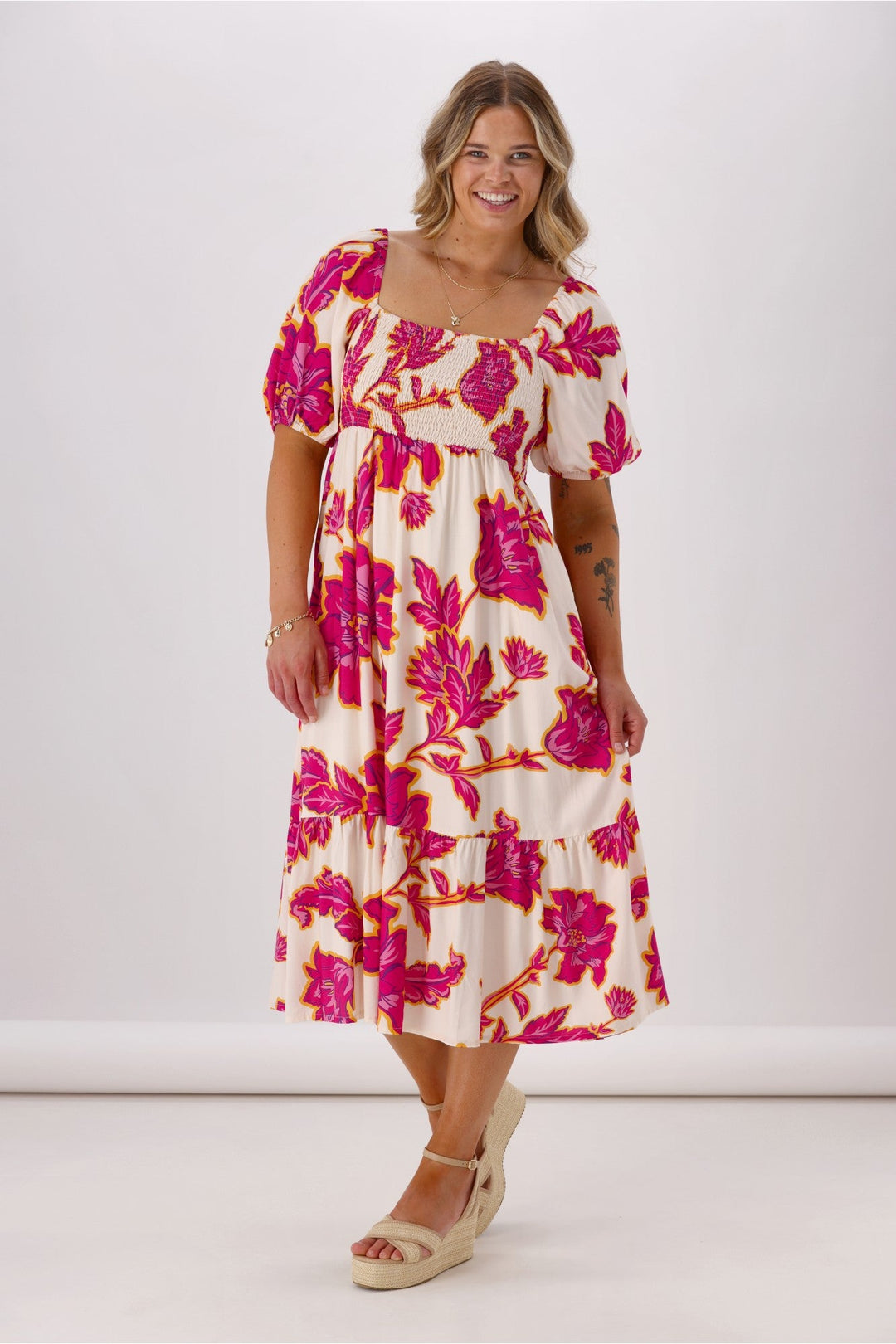 Sunday Boho Shelly Dress Floral Print