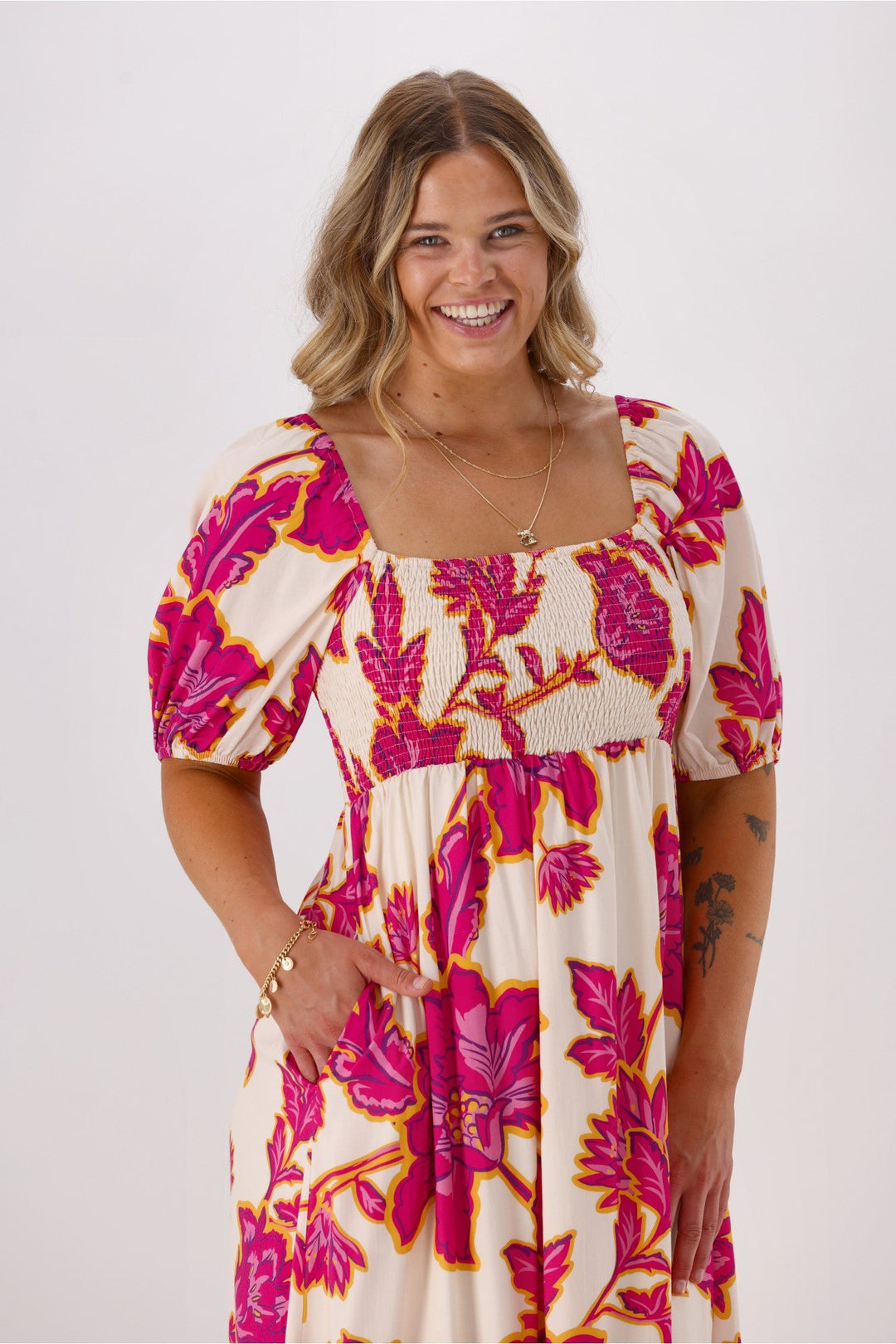 Sunday Boho Shelly Dress Floral Print