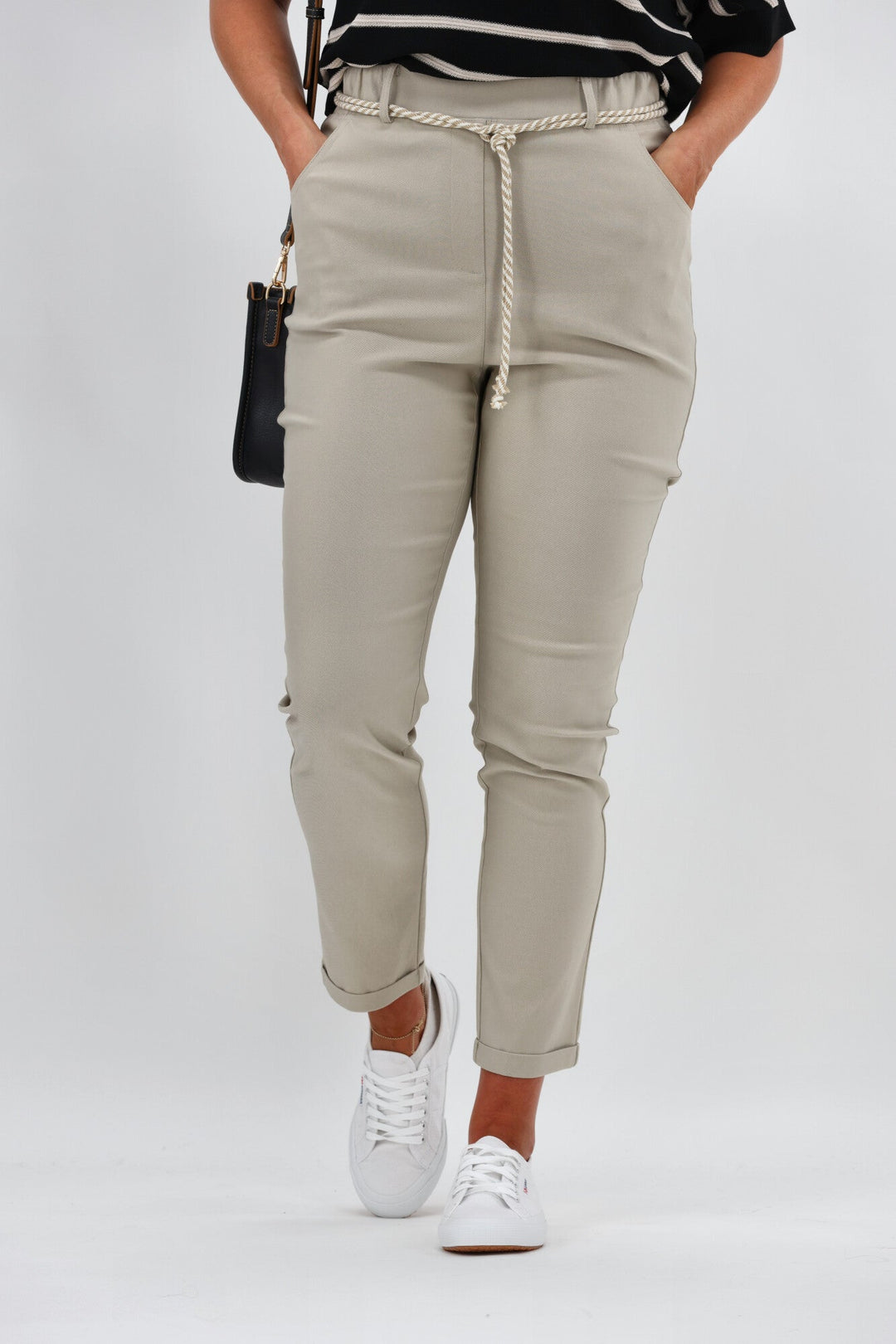 Sunday Boho Sumner Pant with Rope Tie Natural