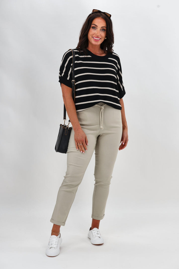 Sunday Boho Sumner Pant with Rope Tie Natural