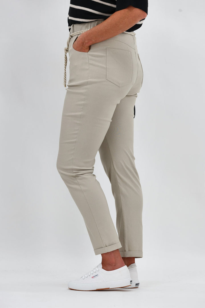 Sunday Boho Sumner Pant with Rope Tie Natural