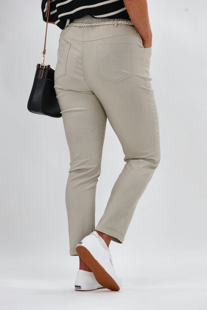 Sunday Boho Sumner Pant with Rope Tie Natural