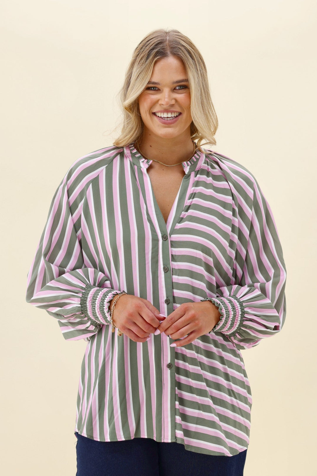 Sunday Boho Marnie Striped Blouse
