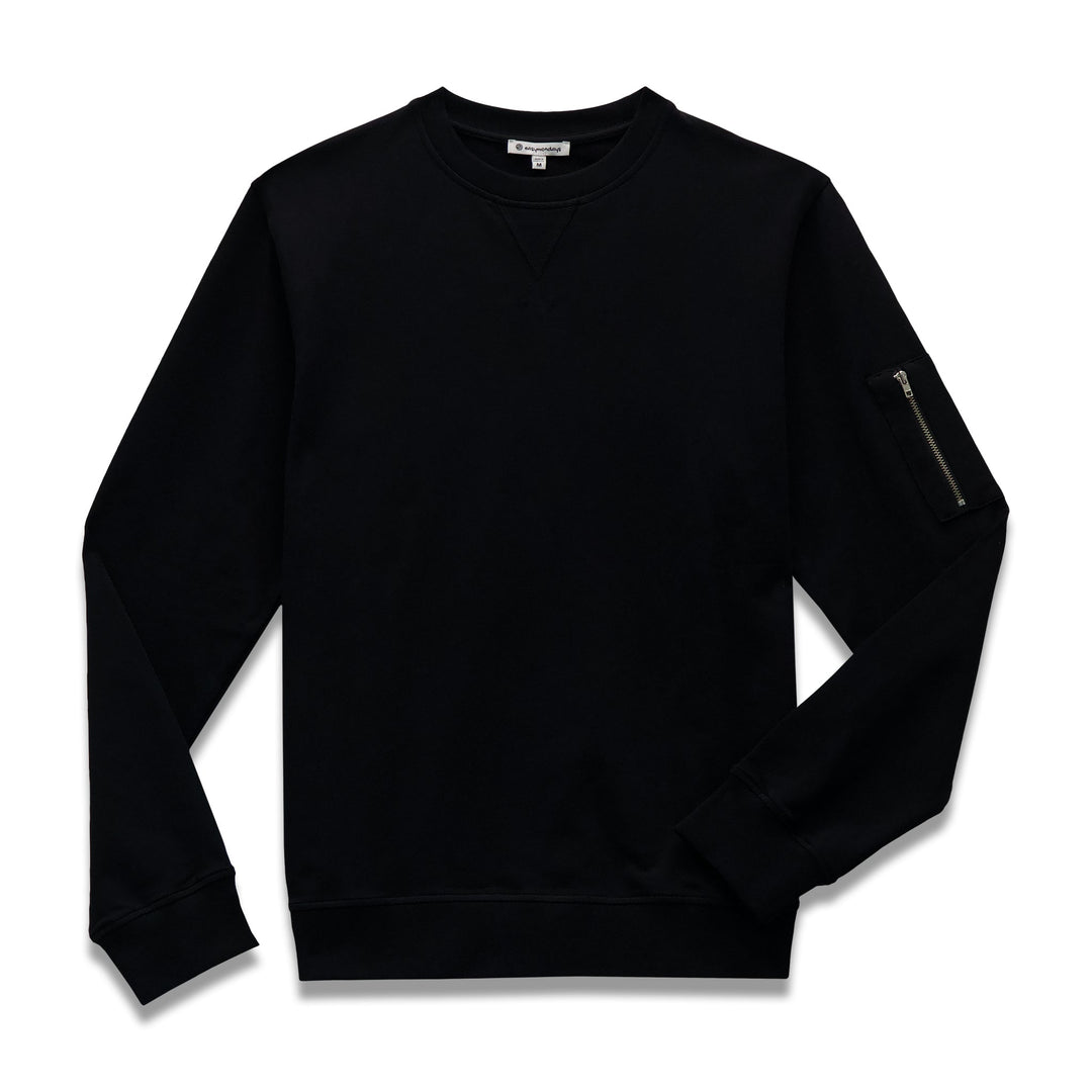 Easy Mondays Crew Neck Sweatshirt Black
